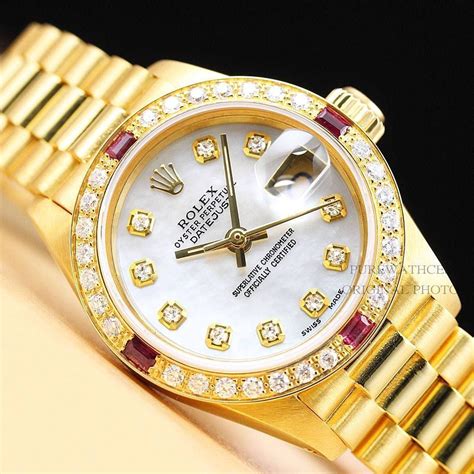 ladies gold rolex replica|pre owned men's rolex watches.